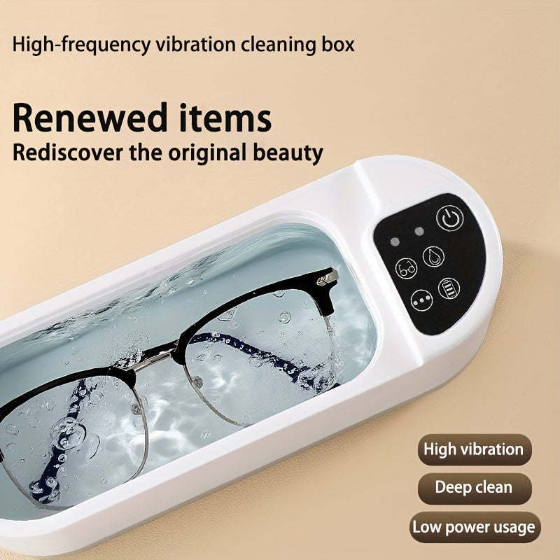 High-Frequency Vibration Cleaning Box｜Powerful Deep Clean・Low Noise &amp; Energy-Saving・Restore Original Shine, Renewing Jewelry, Glasses &amp; Delicate Items**