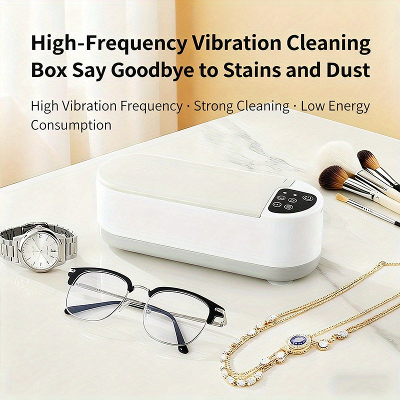 High-Frequency Vibration Cleaning Box｜Powerful Deep Clean・Low Noise & Energy-Saving・Restore Original Shine, Renewing Jewelry, Glasses & Delicate Items**