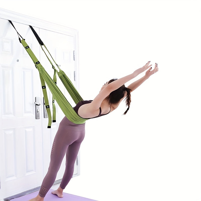 Hanging Fitness Resistance Band: 4-Step Installation, Full-Body Stretching & Strength Training at Home(BLUE)