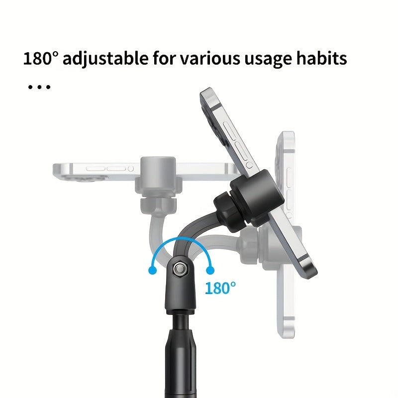 **Telescopic Rotating Live Stream Tripod: Adjustable Height, Multi-Angle Shooting, Stable and Portable**