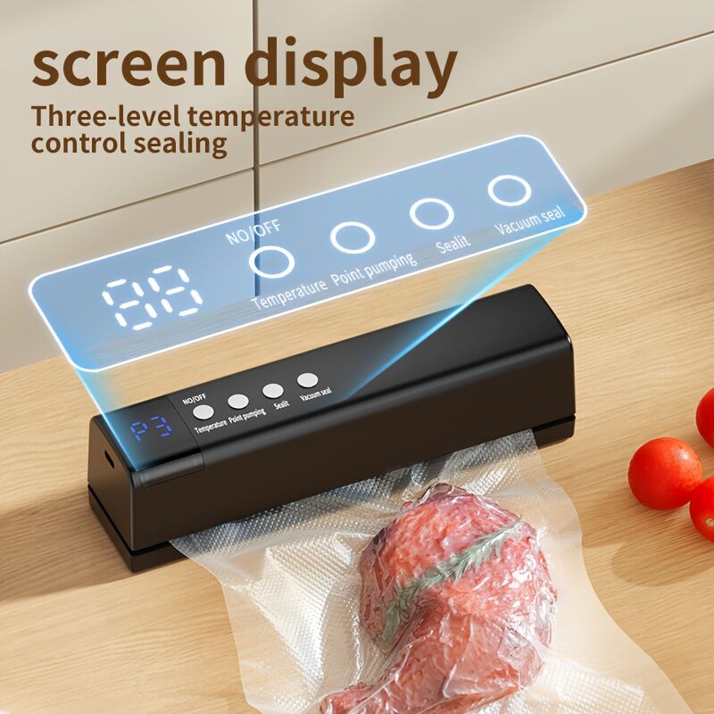 **1pc white Portable Wireless Vacuum Sealer｜USB Charging Compact Design, One-Touch Sealing for Long-Lasting Freshness, Ideal for Home & Outdoor Use**