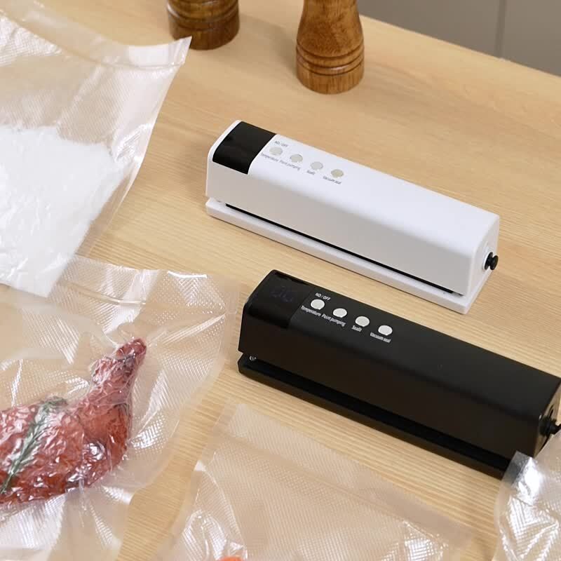 **1pc white Portable Wireless Vacuum Sealer｜USB Charging Compact Design, One-Touch Sealing for Long-Lasting Freshness, Ideal for Home & Outdoor Use**