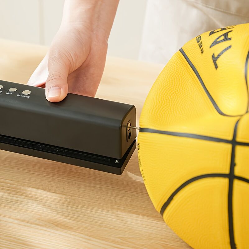 **1pc black Portable Wireless Vacuum Sealer｜USB Charging Compact Design, One-Touch Sealing for Long-Lasting Freshness, Ideal for Home & Outdoor Use**