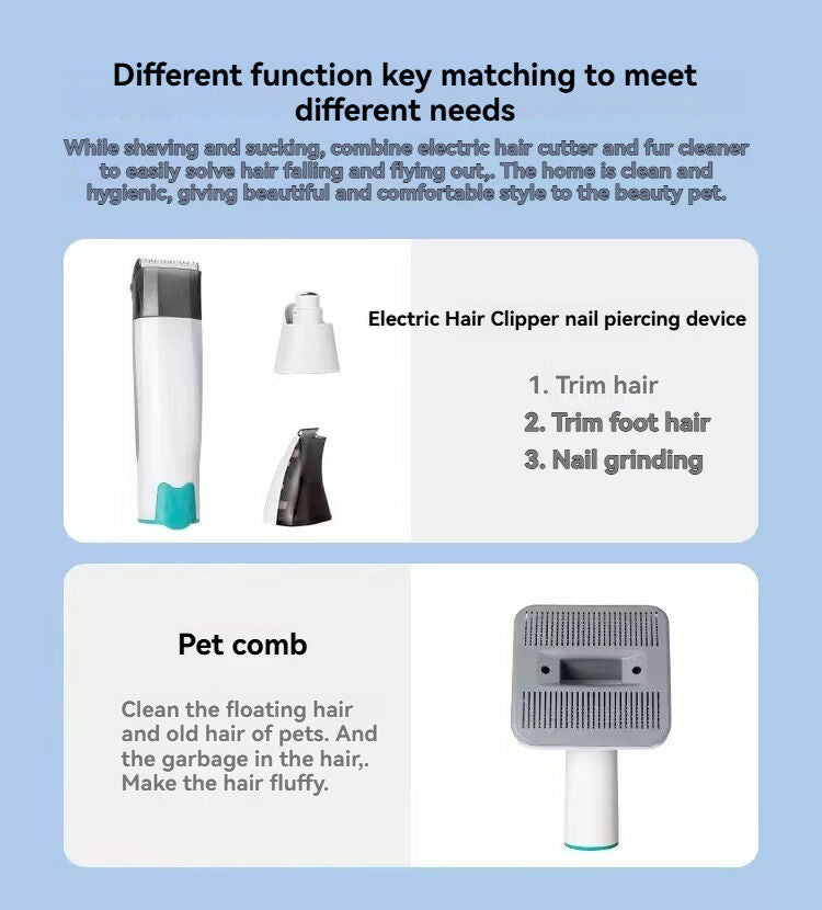 Australian Pet Hair Solution: 7-in-1 Grooming Vacuum for Clean Homes
