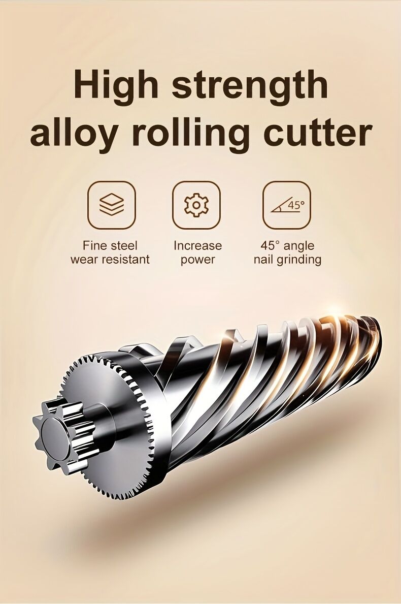 Smart Electric Nail Clipper 2-in-1 Polishing & Grooming Tool, USB Rechargeable, 500mAh Li-Polymer Battery. Features Anti-Cut Protection, Grinding, and Illumination. Suitable for Nail Trimming, Filing, Polishing, and Shaping. （orange）