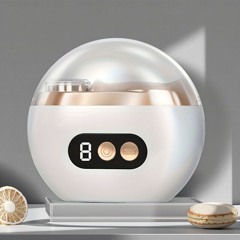 Smart Electric Nail Clipper 2-in-1 Polishing & Grooming Tool, USB Rechargeable, 500mAh Li-Polymer Battery. Features Anti-Cut Protection, Grinding, and Illumination. Suitable for Nail Trimming, Filing, Polishing, and Shaping. （orange）