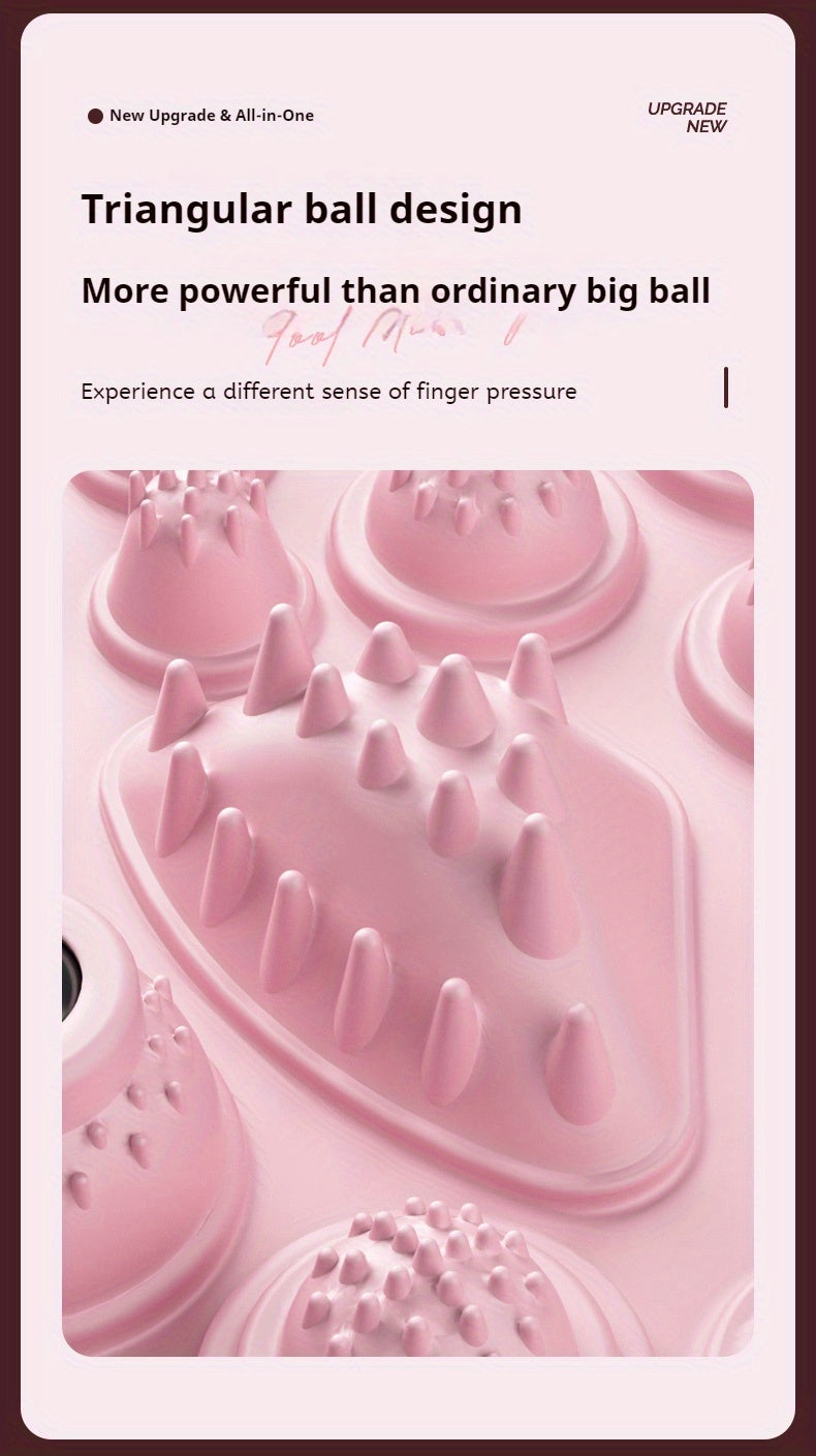 Magnetic Foot Massage & Waist Twisting Disc｜Home Body-Shaping Fitness Equipment, Silent Anti-Slip Dual-Function, Promotes Circulation & Improves Sleep（pink）