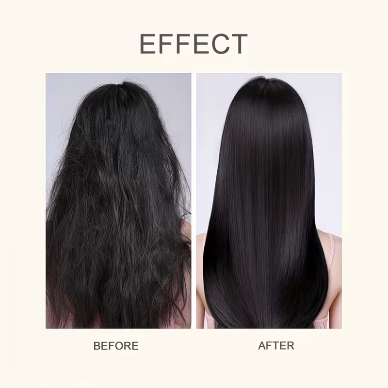 250ml Keratin Hair Care and Repair Mask: Deeply repair damaged hair, Rebuild hair structure, professional care for straight and curly hair
