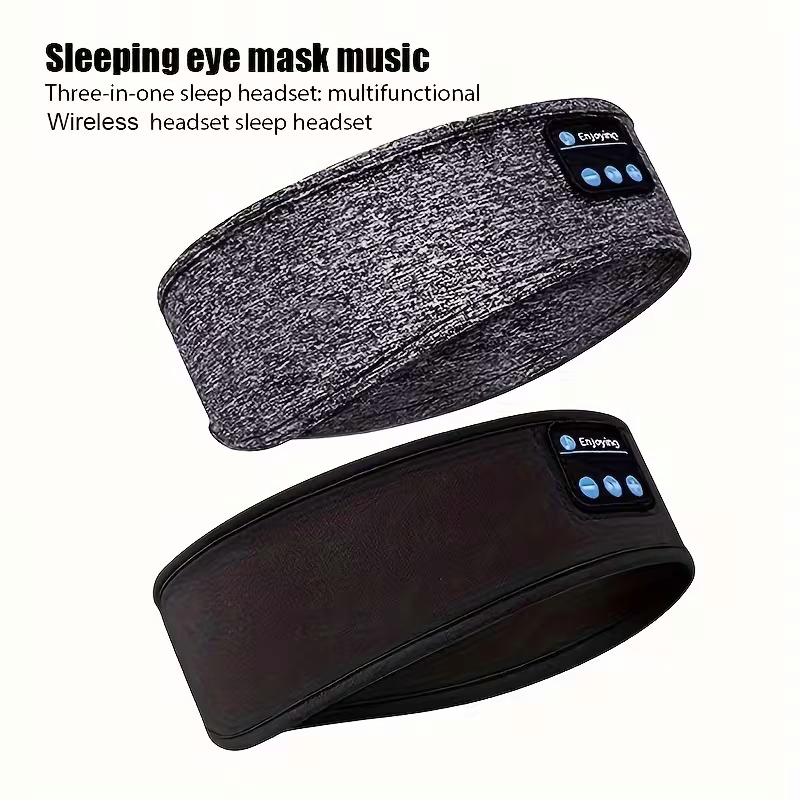 The dual-purpose wireless headphones for sleep and exercise feature a headband design that is light, thin and soft, providing a comfortable fit without pressing on the ears