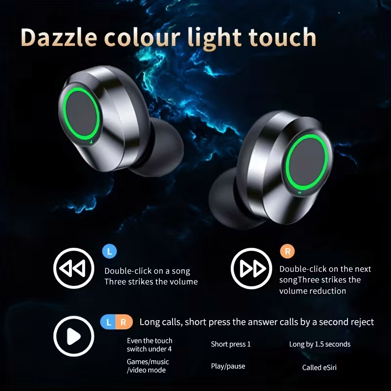 New wireless headphones mini earbuds TWS stereo headphones, compatible with both Apple and Android phones
