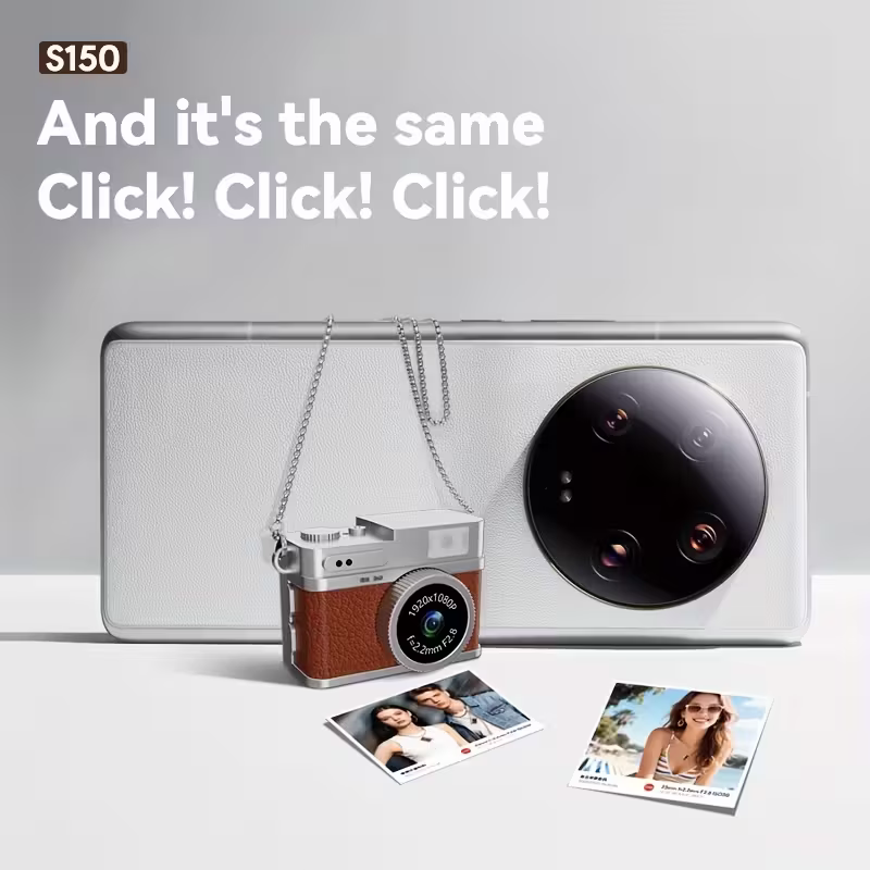 Mini camera retro version, wearable mini camera - 1080P high-definition video, 0.96-inch IPS screen, LED fill light, 17.5-gram ultra-light portable, suitable for Vlog shooting and travel, small pocket-sized photo recorder with 32GB card - small compact mi