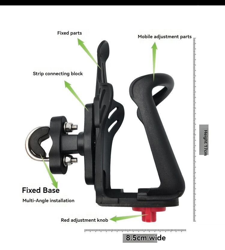Bicycle water bottle rack, motorcycle water bottle rack, mountain bike water bottle rack, road bike water bottle rack, motorcycle touring bike support