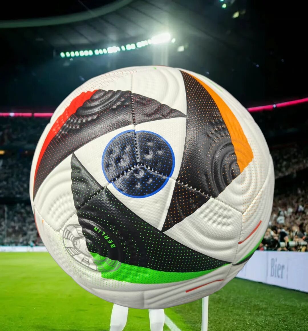 Euro Cup group stage football, special black and white pattern PU ultra-durable kicking soft new fashion event-specific football