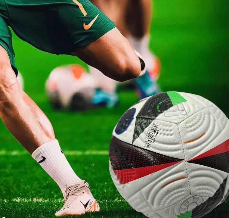 Euro Cup group stage football, special black and white pattern PU ultra-durable kicking soft new fashion event-specific football