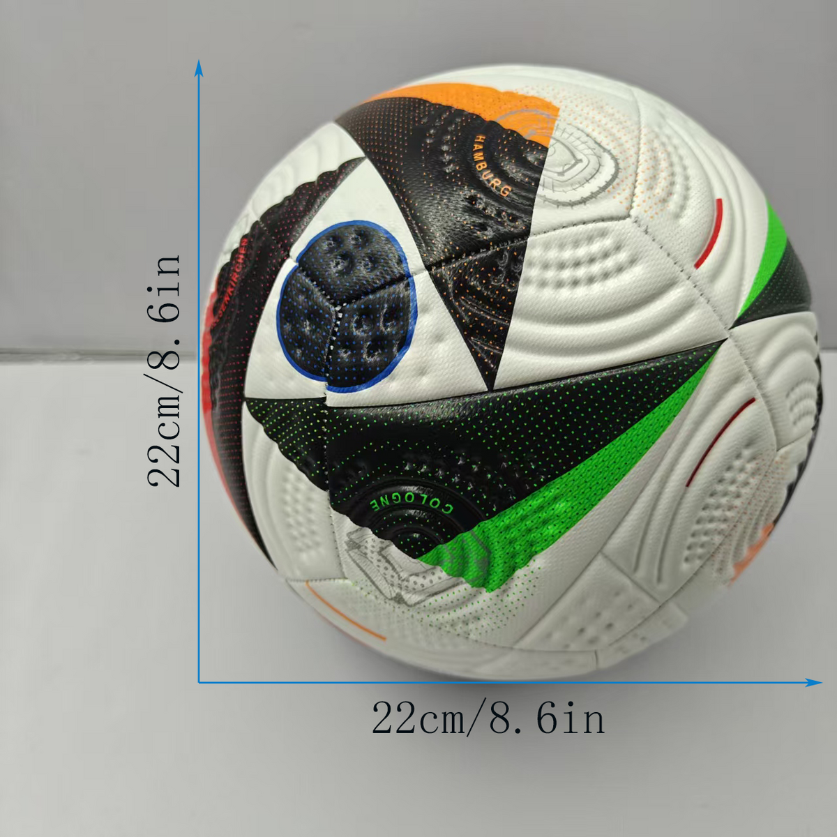 Euro Cup group stage football, special black and white pattern PU ultra-durable kicking soft new fashion event-specific football