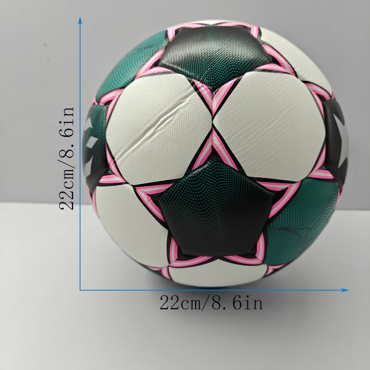 A stylish, trendy, durable, high-return, soft soccer ball with a commemorative design