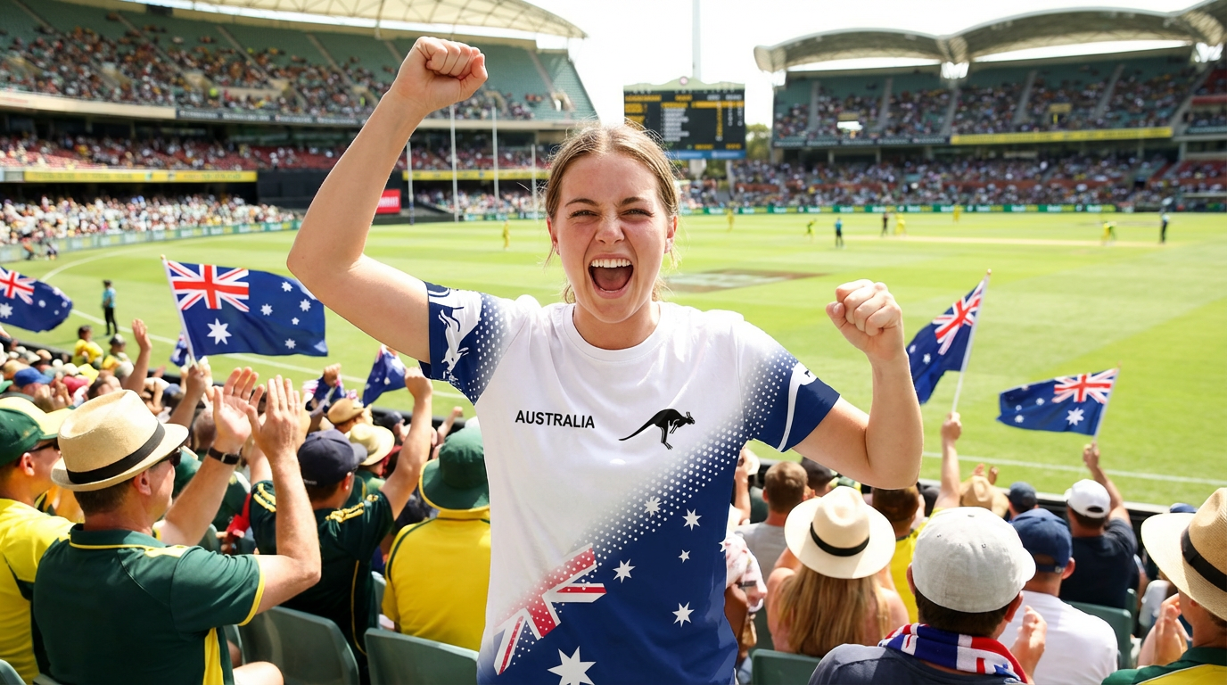 Australian Flag Kangaroo Print Unisex O-Neck Short Sleeve T-Shirt Summer Breathable Cotton Blend Streetwear Top（S）