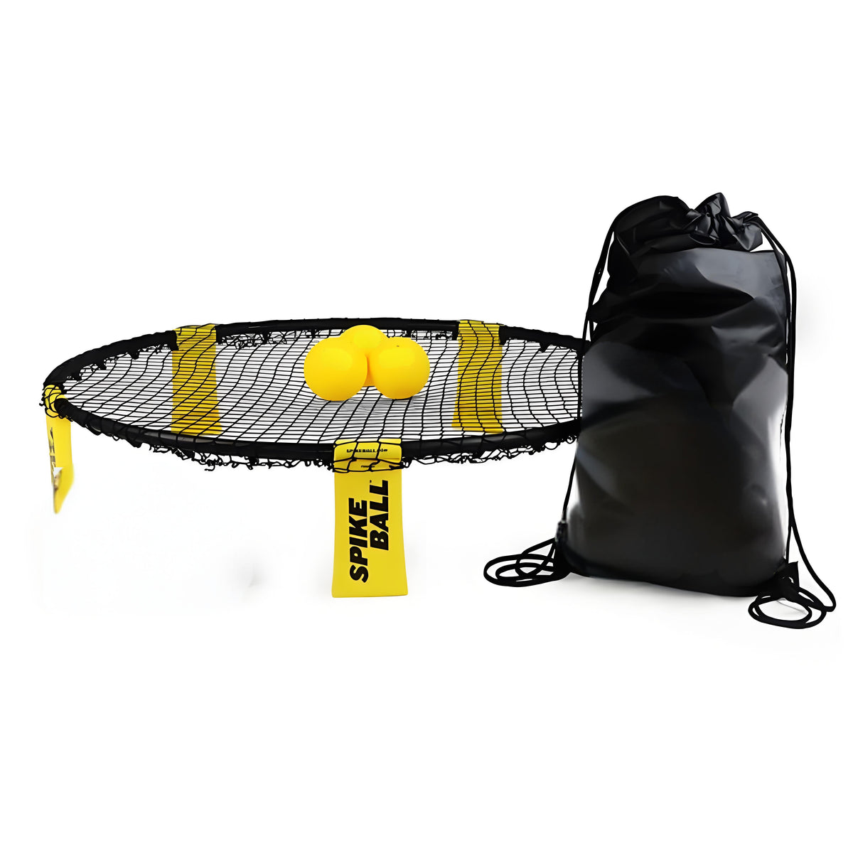 W3 Ball Original Roundnet Game Set, 4-Player Outdoor Volleyball with 3 Balls, Net &amp; Bag for Lawn, Sand &amp; Indoors