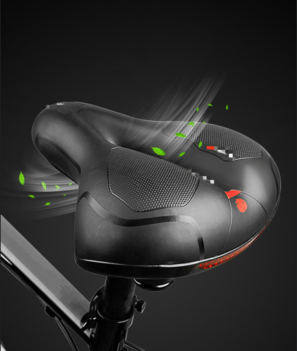 Bike Saddle with Rechargeable Taillight: 21×25×11cm Silicone Seat, 700g, Wrench Included for Aussie Cyclists