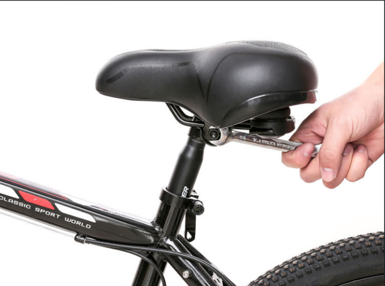 Bike Saddle with Rechargeable Taillight: 21×25×11cm Silicone Seat, 700g, Wrench Included for Aussie Cyclists