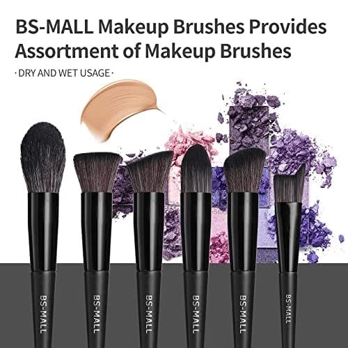 Black Professional Makeup Brush Set (18-Piece): Cruelty-Free, Versatile for Foundation, Blush & Eyeshadow, Ideal for Aussies