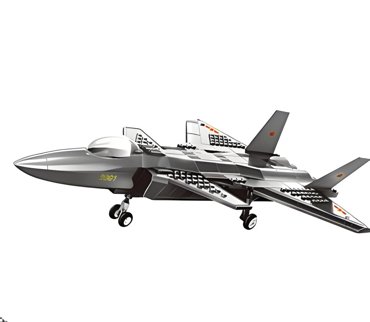 Christmas gift J-20 Stealth Fighter Jet Building Blocks Set, 229 Pieces Military Aircraft Model Kit for Kids Aged 6+ &amp; Enthusiasts（J20 fighter）