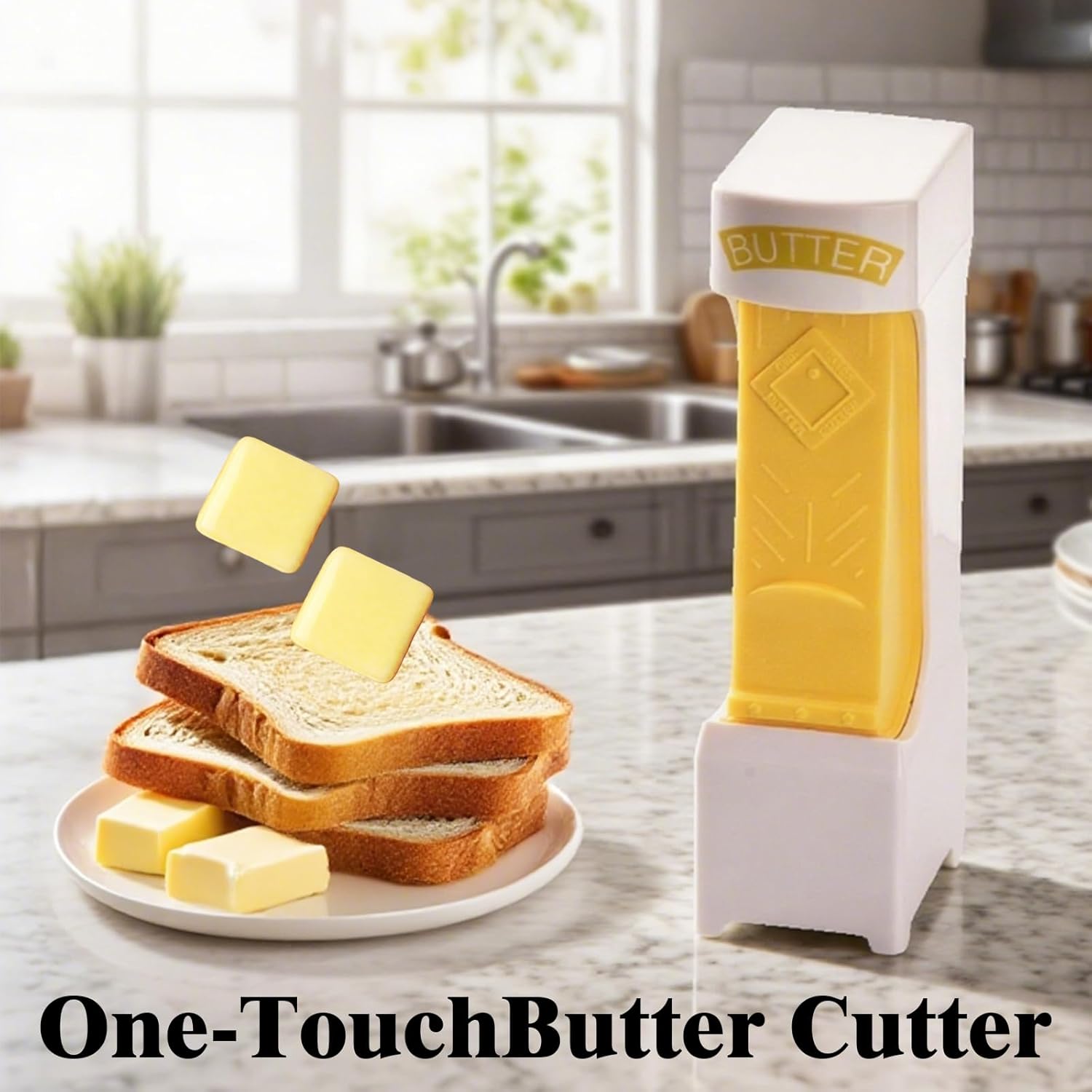 Butter Slicer for Pre-Sliced Butter & Cheese Cutter with Storage Container - Kitchen Tool for Baking, Cooking, Sandwiches, Bread, Cookies (1PC)