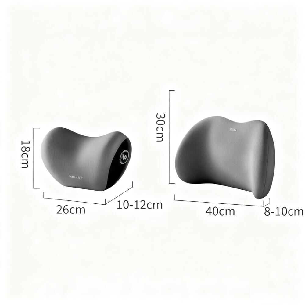 Christmas gift Car Headrest & Lumbar Support Set, Ergonomic Plush Cushion for Driver & Passenger, Comfort & Spine Protection for Long Drives（brown）