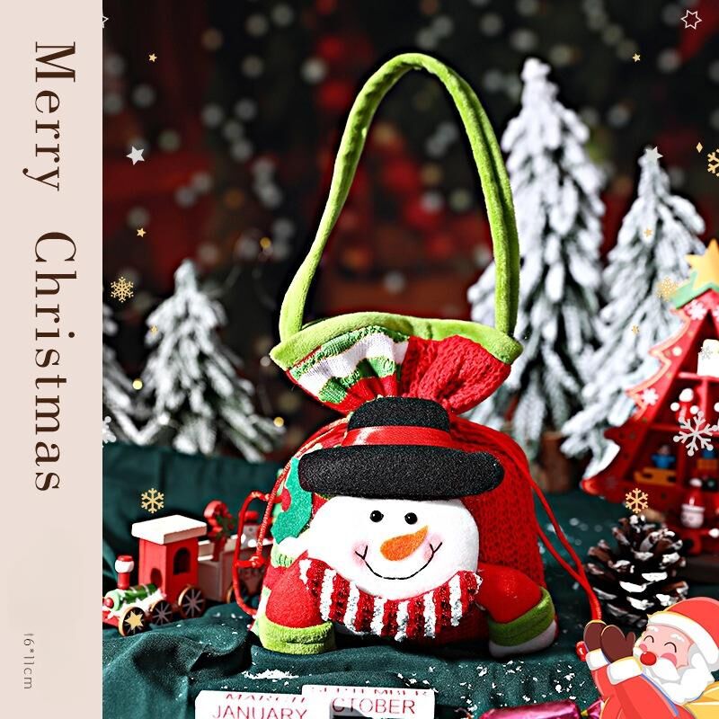 Christmas gift Festive Aussie Christmas Gift Bags: Cute Reindeer, Santa & Snowman Pouches for Xmas Treats & Gifting（moose） 