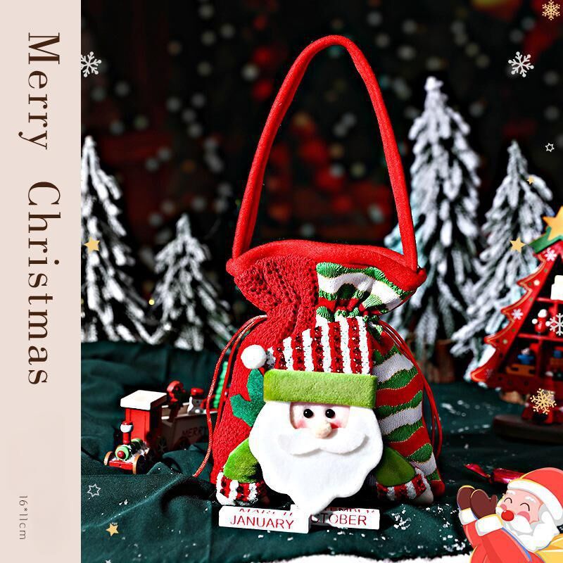 Christmas gift Festive Aussie Christmas Gift Bags: Cute Reindeer, Santa &amp; Snowman Pouches for Xmas Treats &amp; Gifting（Santa Claus） 