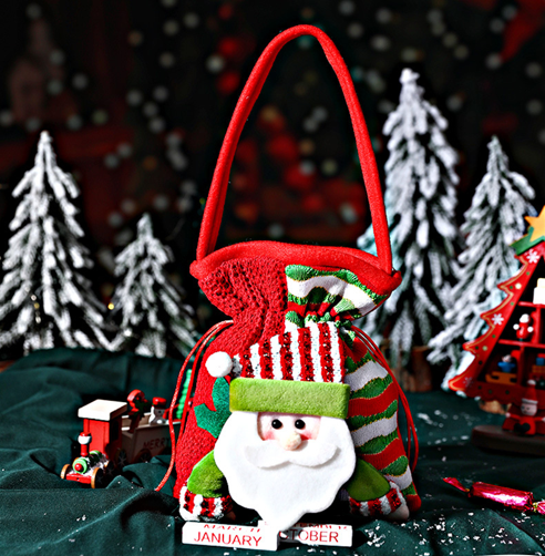 Christmas gift Festive Aussie Christmas Gift Bags: Cute Reindeer, Santa & Snowman Pouches for Xmas Treats & Gifting（Santa Claus） 