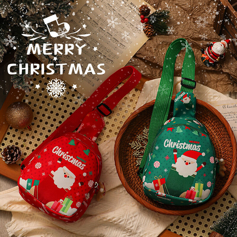 Christmas gifts Aussie Christmas Sling Bag Set – Red &amp; Green Santa-Themed, Adjustable &amp; Festive for Gifting &amp; Styling