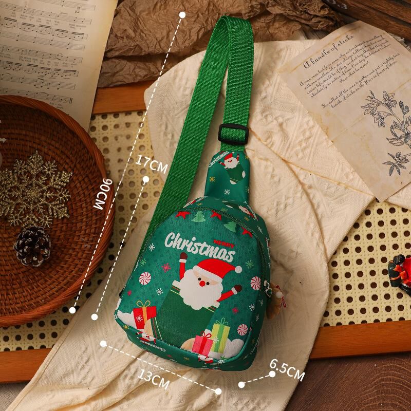Christmas gifts Aussie Christmas Sling Bag -Santa-Themed, Adjustable & Compact for Festive Gifting & Styling(green)