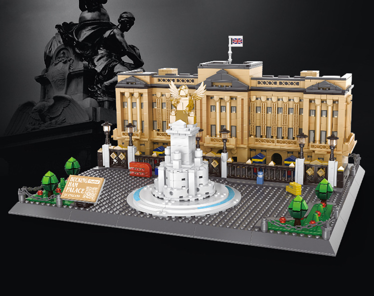 Buckingham Palace Mini Building Blocks Model – Iconic Landmark for Display, Gift &amp; Educational Play (Beige) | Other Architectural Models Available In-Store