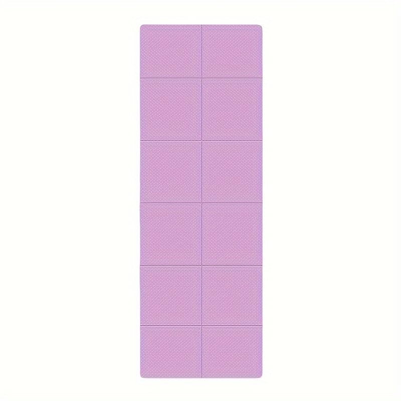 Portable Foldable Yoga Mat – Dual-Sided Non-Slip TPE Exercise Mat for Yoga, Pilates, Kids Nap & Travel (Purple) | Other Colors Available in Store