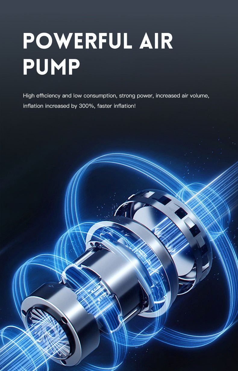 Wireless Tire Inflator with Digital Display – Portable Air Compressor for Cars, Bikes, Balls & More (Black)