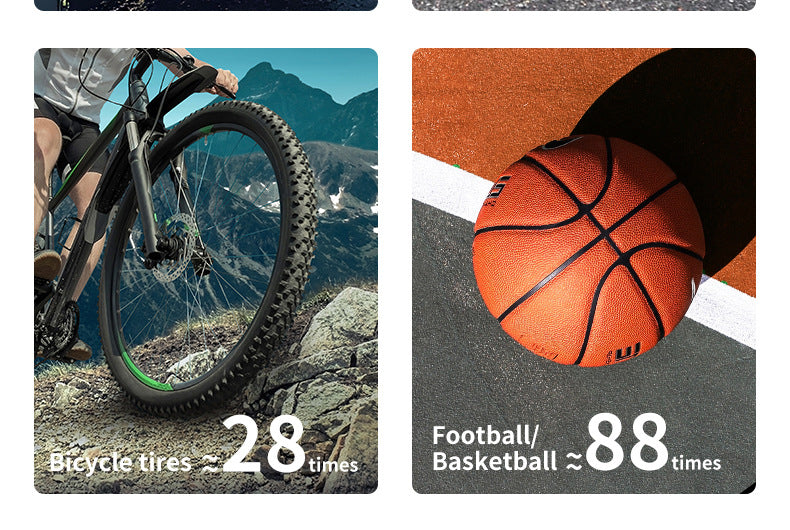 Wireless Tire Inflator with Digital Display – Portable Air Compressor for Cars, Bikes, Balls & More (Black)