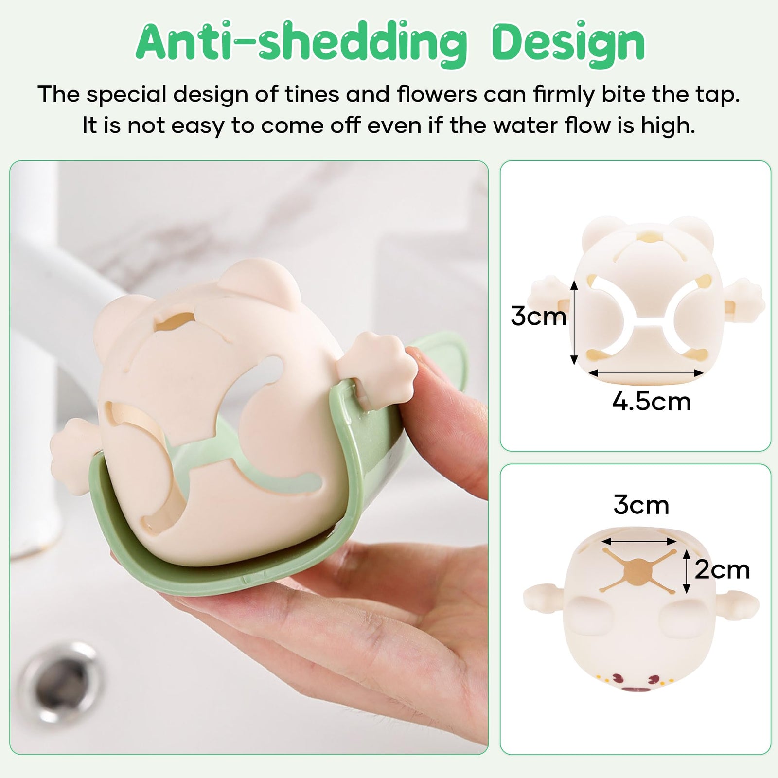 Cute Cartoon Faucet Extender for Kids – 14cm Water Flow Extension, Splash-Proof Hand Washing Aid for Toddlers, BPA-Free, Compatible with Most Kitchen and Bathroom Faucets (Yellow & Green)