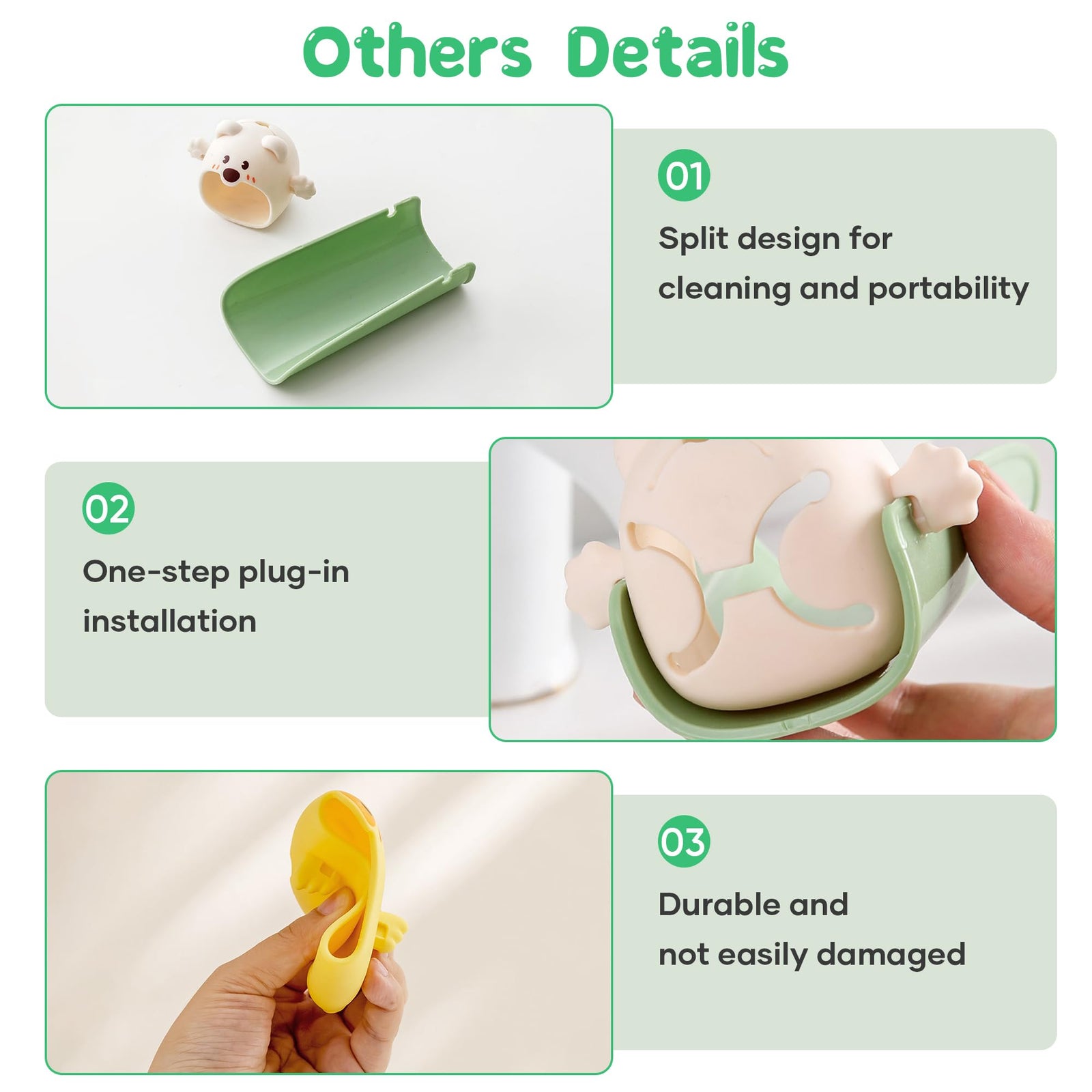 Cute Cartoon Faucet Extender for Kids – 14cm Water Flow Extension, Splash-Proof Hand Washing Aid for Toddlers, BPA-Free, Compatible with Most Kitchen and Bathroom Faucets (Yellow & Green)