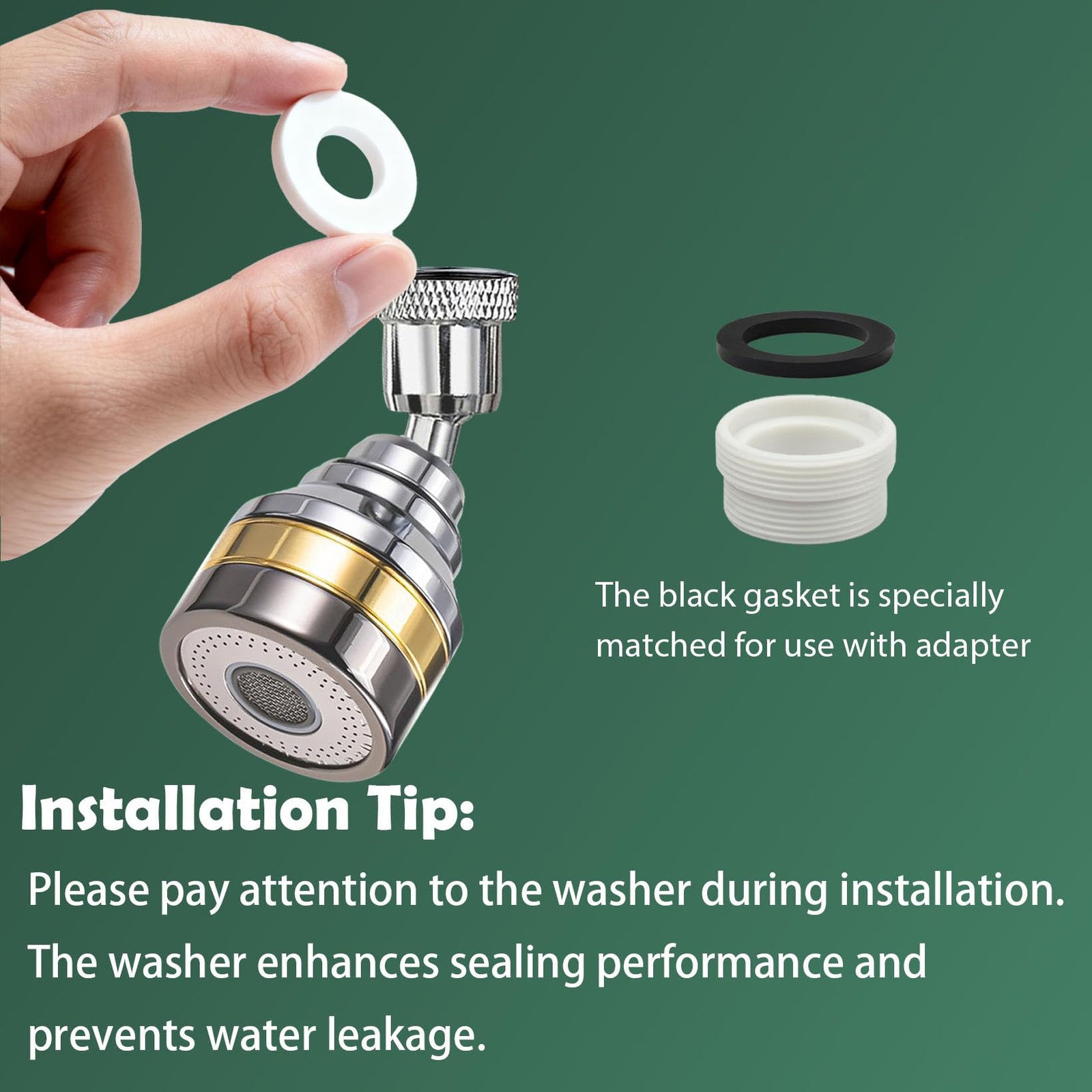 Multi-Function Rotating Faucet Aerator – 360° Swivel Kitchen Sink Extender with Adjustable Flow Modes, 3-inch & 7-inch Lengths, Anti-Splash Sprayer for Washing, Cleaning, and Filling (Silver,Long)