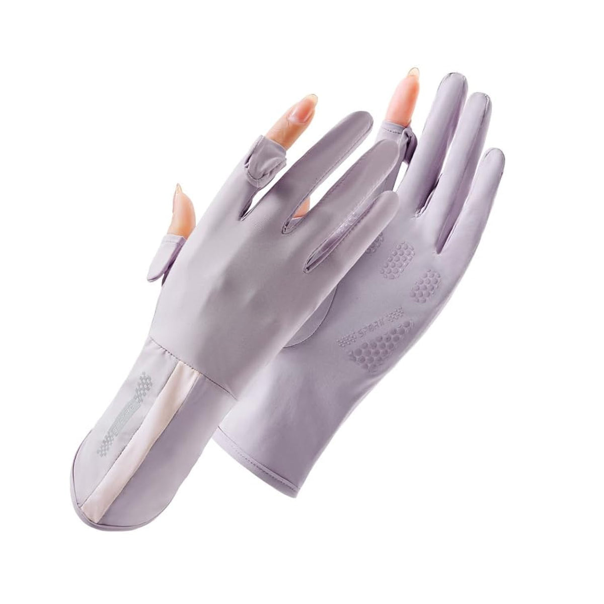 UV Protective Driving Gloves for Women – UPF 50+ Sunscreen Gloves with Touchscreen Function &amp; Anti-Slip Palm, Long Cuff for Hiking, Cycling, Fishing, Golfing (Purple)