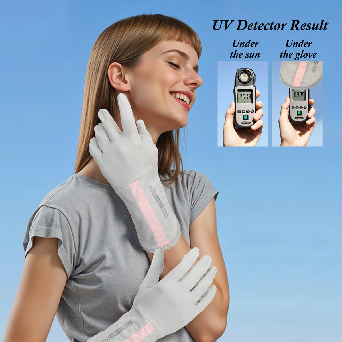 UV Protective Driving Gloves for Women – UPF 50+ Sunscreen Gloves with Touchscreen Function & Anti-Slip Palm, Long Cuff for Hiking, Cycling, Fishing, Golfing (Purple)