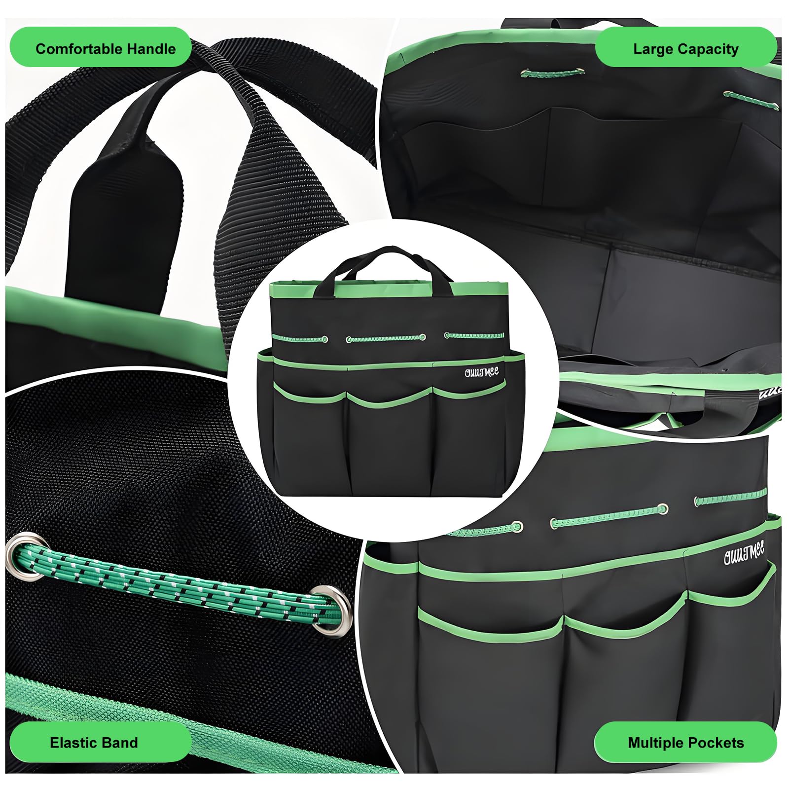 Complete 8-Piece Garden Tool Set with Carry Bag – Stainless Steel & Aluminum Tools for Digging, Pruning, Planting, and Weeding