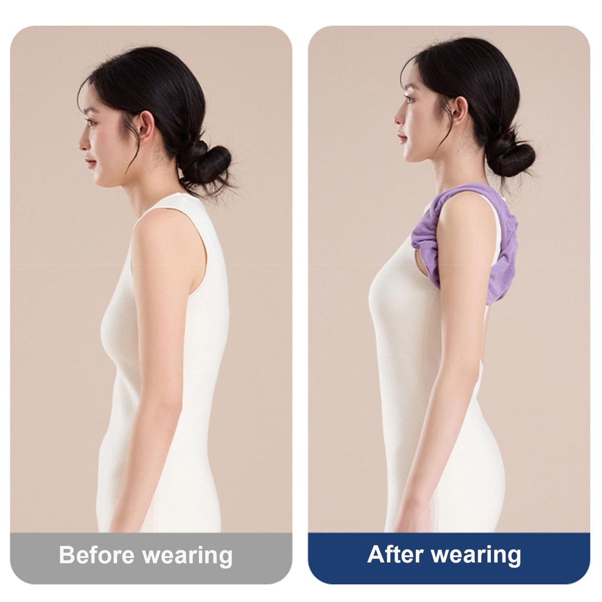 Sleep Posture Corrector for Women and Men – Shoulder Alignment Belt with Soft Cushion, Nighttime Back Support for Better Spine and Upper Body Positioning (L)