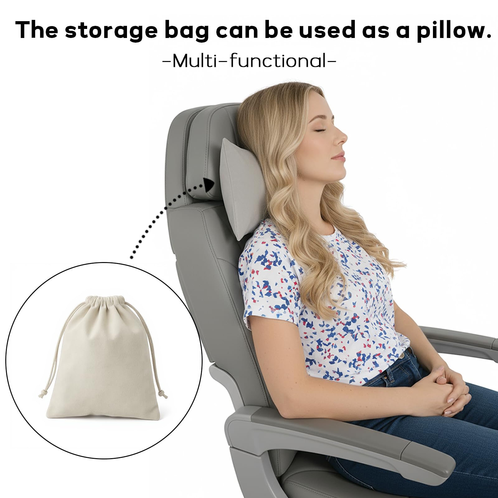 Premium Travel Blanket – Ultra-Soft Knit Wrap for Airplane, Car, Office Naps, and Gifts – Lightweight, Breathable, and Stylish with Storage Bag (Black)