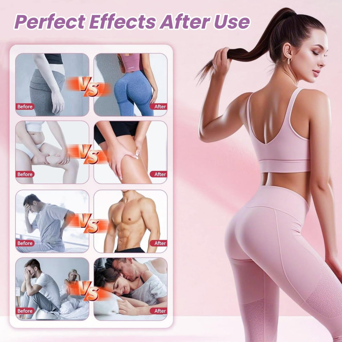Smart Thigh Trainer with LED Display – 12-80lb Adjustable Resistance, 360° Rotation Kegel Exercise Equipment for Women (Purple) | Other Colors Available in Store