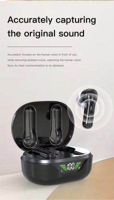 Bluetooth Invisible Hearing Aid for Seniors – Rechargeable Sound Amplifier with Noise Reduction & Digital Display