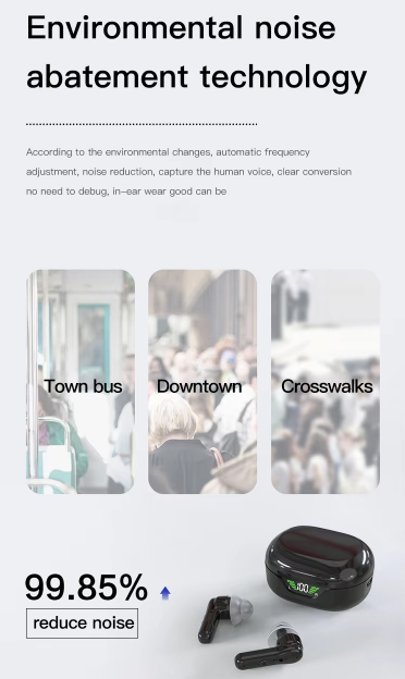 Bluetooth Invisible Hearing Aid for Seniors – Rechargeable Sound Amplifier with Noise Reduction & Digital Display