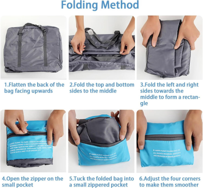 Compact Foldable Travel Duffel Bag – Lightweight Carry-On for Weekend Trips, Overnight & Gym Use (Orange) | Other Colors Available In-Store