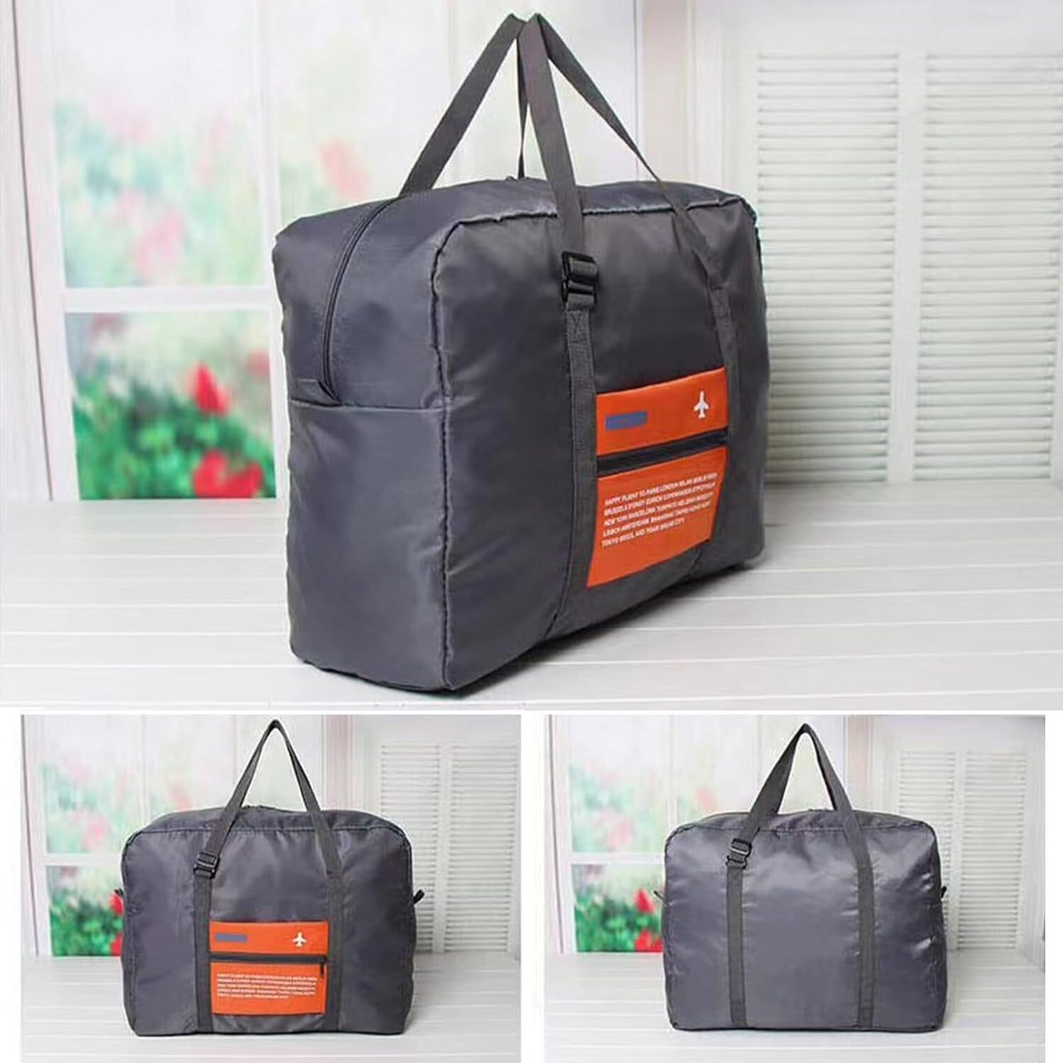 Compact Foldable Travel Duffel Bag – Lightweight Carry-On for Weekend Trips, Overnight & Gym Use (Orange) | Other Colors Available In-Store